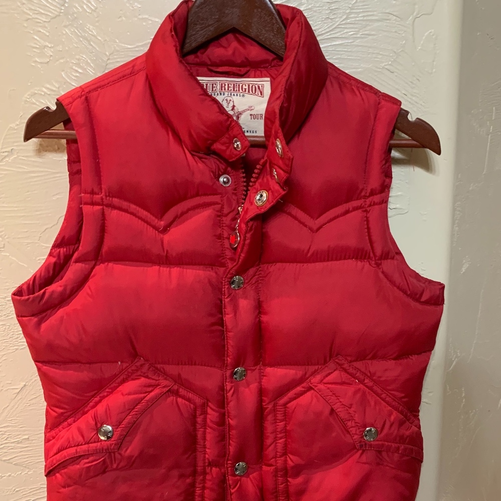True Religion Puffer Vest Size S